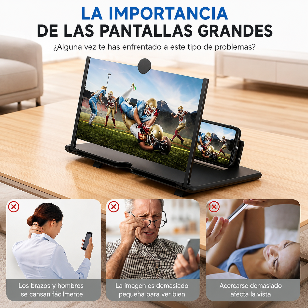 Pantalla Amplificadora HD para Móvil
